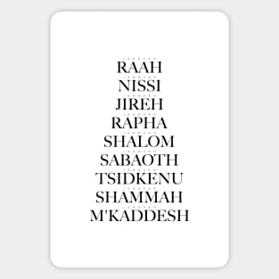 Names Of God Magnet